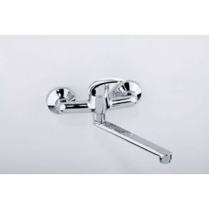 Valvex Alba falra szerelhető kétlyukú króm mosdócsap