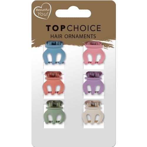 TOP CHOICE Hajcsatok (20667) 1 op. - 6 db - két színösszeállítás keveréke 144897313