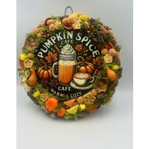 🎃 Pumpkin Spice ajtódísz – 30 cm 144898540 - Ajtódísz