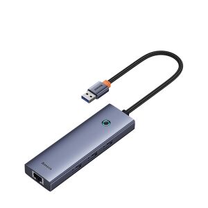 Baseus UltraJoy 4in1 USB-A hub 3 x USB-A 3.0 + RJ45 - Szürke 144899999 - Baseus