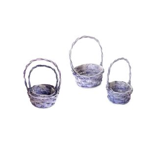 Vessző Flor. Lila S/2 14-641/V - D23*H10/30cm 2/40