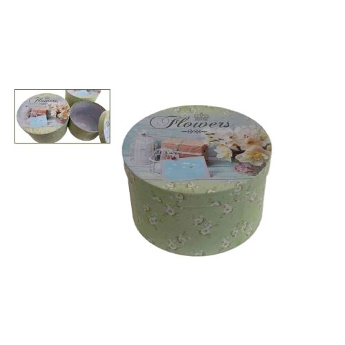 Ajándék-Virág Papírdoboz Szett/3 100-15/KICSI - D15*H8cm 144918674