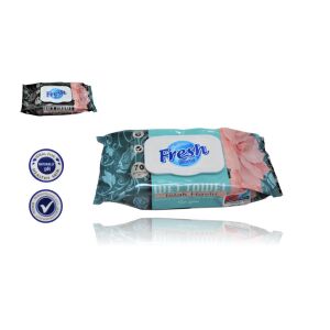 Nedves Törlőkendő Fresh World 70 Db P.H. 5.5 Virág Illattal Fliptop Zárókupakos