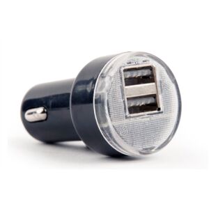 Gembird USB auto punjač s 2 priključka crne boje 144929294 - Auto punjač