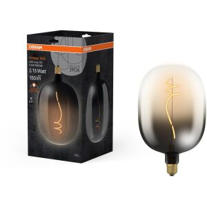 OSRAM LED izzó, füstös, ovális, E27, 4,5 W, VINTAGE, meleg fehér (4058075836181) 144929955 - Osram