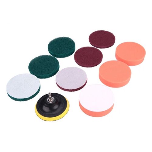 Extol Craft DÖRZSÖLŐ/CSISZOLÓ/POLÍROZÓ KÉSZLET 10DB, 1/4"×25 MM, FÚRÓGÉPBE FOGHATÓ, TÉPŐZÁRAS 904002 144962116