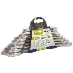 Extol Craft VILLÁSKULCS KLT., W.S., MŰANYAG TARTÓBAN, 8DB, 6-22MM 6119B