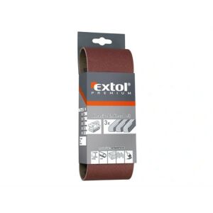 Extol Premium CSISZOLÓSZALAG KÉSZLET 75×533MM 3 DB P120 8803532