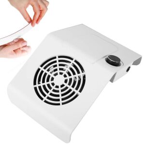 Piesă de mână pentru extractor de praf pentru unghii artificiale BLUEQUE 80W cu putere mare de aspirare – Alb 144975385 - Aspirator pentru tehnicianul de unghii