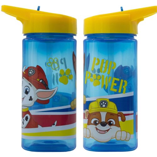 Бутилка за вода Nickelodeon Paw Patrol със сламка, с Маршал и Ръбъл