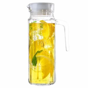 Carafa eleganta Pufo Simply din sticla pentru apa, limonada sau suc, 1L, transparent 144977039 - Ulcioare