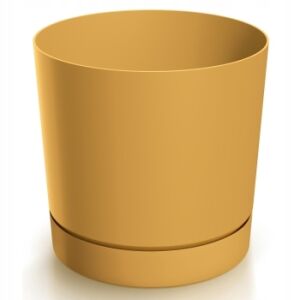 Mustár virágcserép csészealjjal 13 cm Tubo