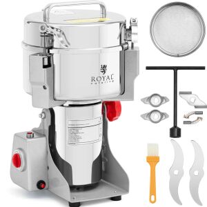 Professzionális elektromos daráló fűszerekhez, gyógynövényekhez, kávéhoz, diófélékhez 2000 g 3400 W