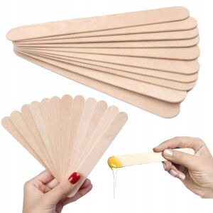 Patyczki drewniane kosmetyczne do wosku szpatułki laryngologiczne niejałowe