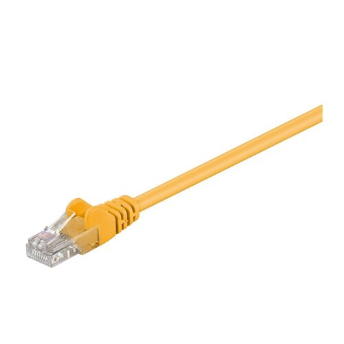Goobay | CAT 5e | Hálózati kábel | Árnyékolatlan csavart érpár (UTP) | Férfi | RJ-45 | Férfi | RJ-45 | Sárga | 1,5 m