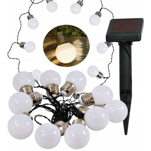 Milki 10xLED dekoratív napelemes kerti girland