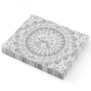 Sütőpapír rágcsálnivalókhoz és sült krumplihoz CHEF mintával, 500 db, 250x200 mm - Hendi 678220