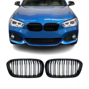 Dvostruke maske BMW serije 1 F20 F21 LCI 2015.-2019. - sjajno crne 144990132 - Vozilo i dio