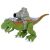 A katapult dinoszaurusz zölden sétál és lő 146159853