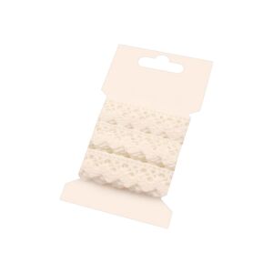 Horgolt pamut csipke, 15 mm x 3 m, krém 144995587 - Csipke