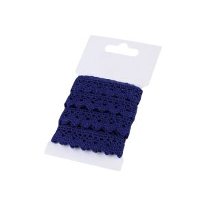 Holt pamutcsipke, 15 mm x 3 m, sötétkék 144995613 - Csipke