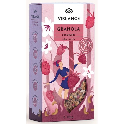 Viblance granola málnával és kesudióval 275 g (Gluténmentes) 145008306