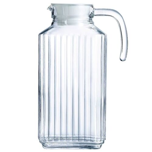 Elegáns Pufo Simply üveg kancsó vízhez, limonádéhoz vagy gyümölcsléhez, 2L, átlátszó 145011101