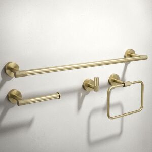 Sada kúpeľňových doplnkov GRID Brush Gold 4 kusy 145011683 - Držiaky na uteráky
