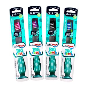 Aquafresh gyermek fogkefe nagy fogakhoz 6-8 éveseknek  1 darab (különböző színekben) 145013515 - Fogkefe