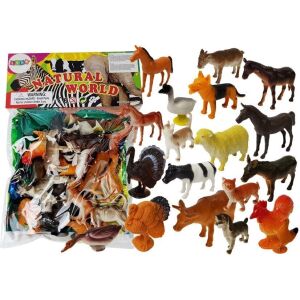 Set mare de 20 de figurine de animale cu covoraș de fermă 145022563 - Figurine