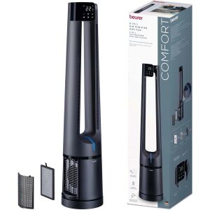 Beurer LV 500 PureFlow 2 az 1-ben Légtisztító és Ventillátor 44 Watt 40m² - Fekete 145023259 - Baba egészség