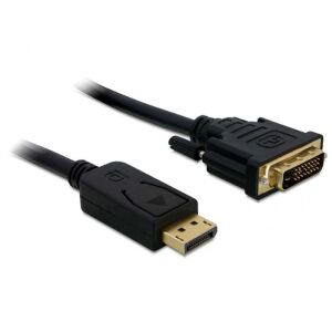 Delock Displayport - DVI 24+1 kábel, apa - apa 5,0m (82593) 145027201 - DVI kábel