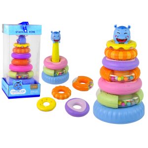Színes Oktató Piramis Körkarikákkal