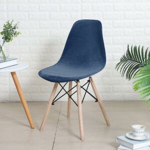 Kagylószék Huzat (bársonyos, tengerészkék) 145028740 - Bútorhuzat