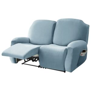 Relax Fotel Huzat (bársonyos, 2 üléses, égszínkék, rugalmas) 145028824 - Bútorhuzat