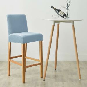 Bárszék Huzat (bársonyos, égszínkék) 145028870 - Bútorhuzat