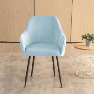 Nagy Kagylószék Huzat (bársonyos, égszínkék) 145028901 - Bútorhuzat