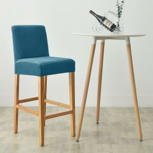 Bárszék Huzat (bársonyos, tengerkék) 145028920 - Bútorhuzat