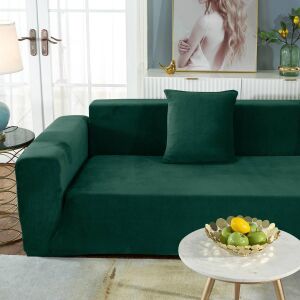 Kanapé Huzat (bársonyos, 4 személyes, sötétzöld) 145028958 - Bútorhuzat