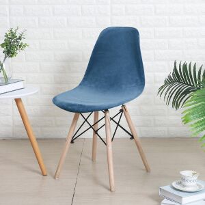 Kagylószék Huzat (bársonyos, kék) 145028990 - Lakberendezés