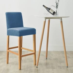 Bárszék Huzat (bársonyos, kék) 145029075 - Bútorhuzat