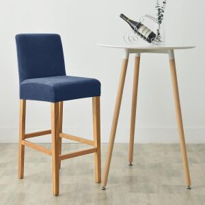 Bárszék Huzat (bársonyos, tengerészkék) 145029078 - Bútorhuzat