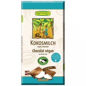 Rapunzel bio kókusztejes csokoládé kókuszvirág cukorral 80 g 145036428 - Rapunzel