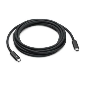 APPLE THUNDERBOLT 4 PRO adatkábel Type-C - Type-C, 300cm, FEKETE 145039245 - Thunderbolt kábel