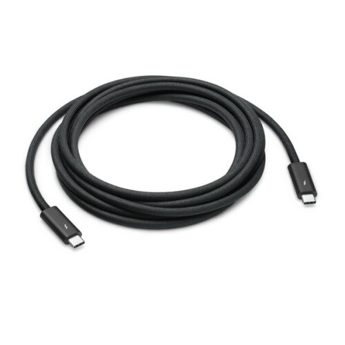 APPLE THUNDERBOLT 4 PRO adatkábel Type-C - Type-C, 300cm, FEKETE 145039245