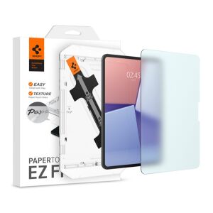 IPAD Pro 11 (2025) SPIGEN PAPER TOUCH EZ FIT képernyővédő üveg 2.5D, 9H + segédkeret, ÁTLÁTSZÓ 145039246 - Képernyővédő fólia
