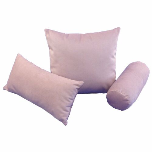 Díszpárna (betéttel) 40x15 cm átmérő (púder rózsaszín)