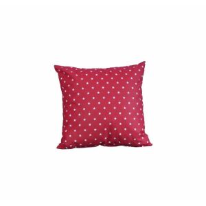 Csillagos piros díszpárna töltött - 40x40 cm 145043111 - Díszpárna