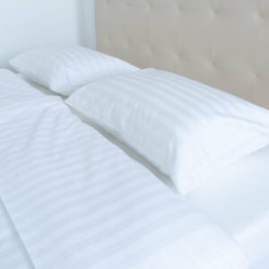 Hotel damaszt 2 cm csíkos ágyneműhuzat garnitúra 100% pamut - áthajtós - 2 db-os szett - 140 gr/m2 Paplan+Nagypárna 145043327 - Ágynemű - ifjúsági és felnőtt
