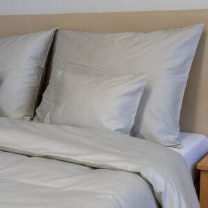 Bézs egyszínű szatén ágyneműhuzat garnitúra - TC 300 2 db: Nagypárna+Paplan 145043571 - Ágynemű - ifjúsági és felnőtt